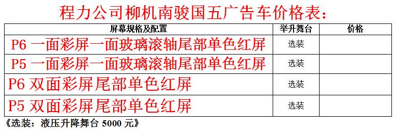 柳机南骏（瑞逸）LED广告宣传车