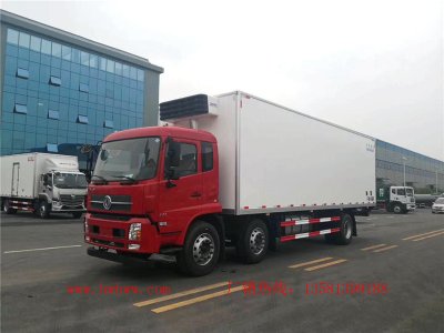 厢长8.6米）东风天锦小三轴肉钩冷藏车